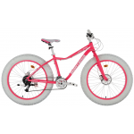 Horský Bicykel  26'' Monteria Fat Bike 1.0 Women Edition 19" ružovo biely